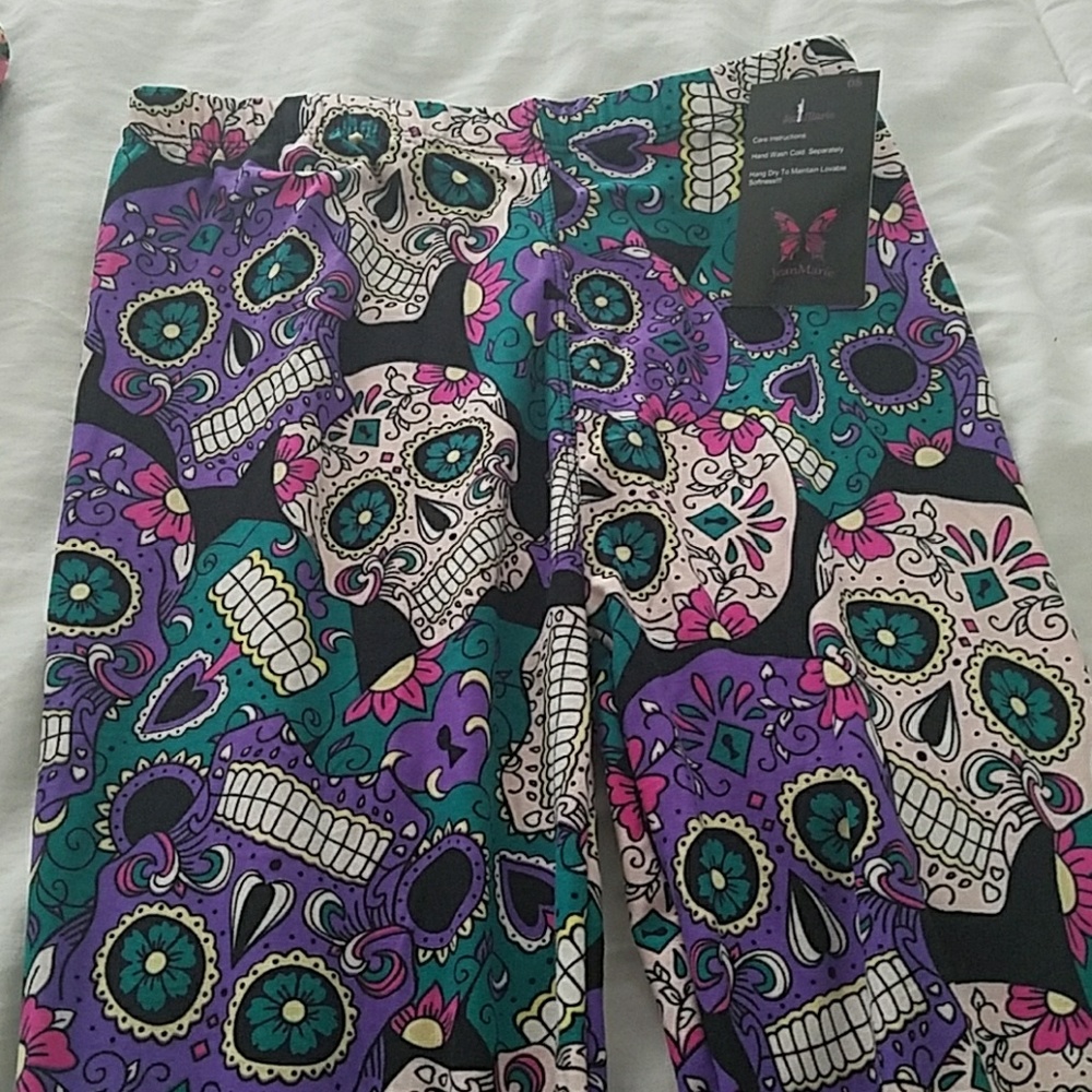 Leggings Sugar Skulls OS  (0-12)